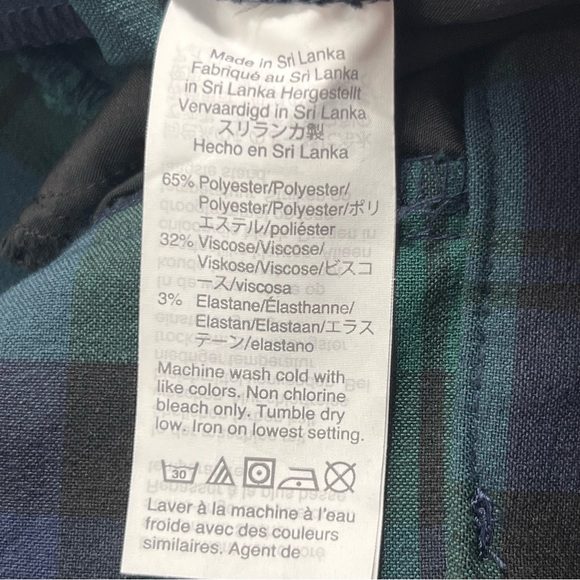 J Crew Slim Cropped Ruby Pant in Black Watch Plaid - Picture 7 of 12